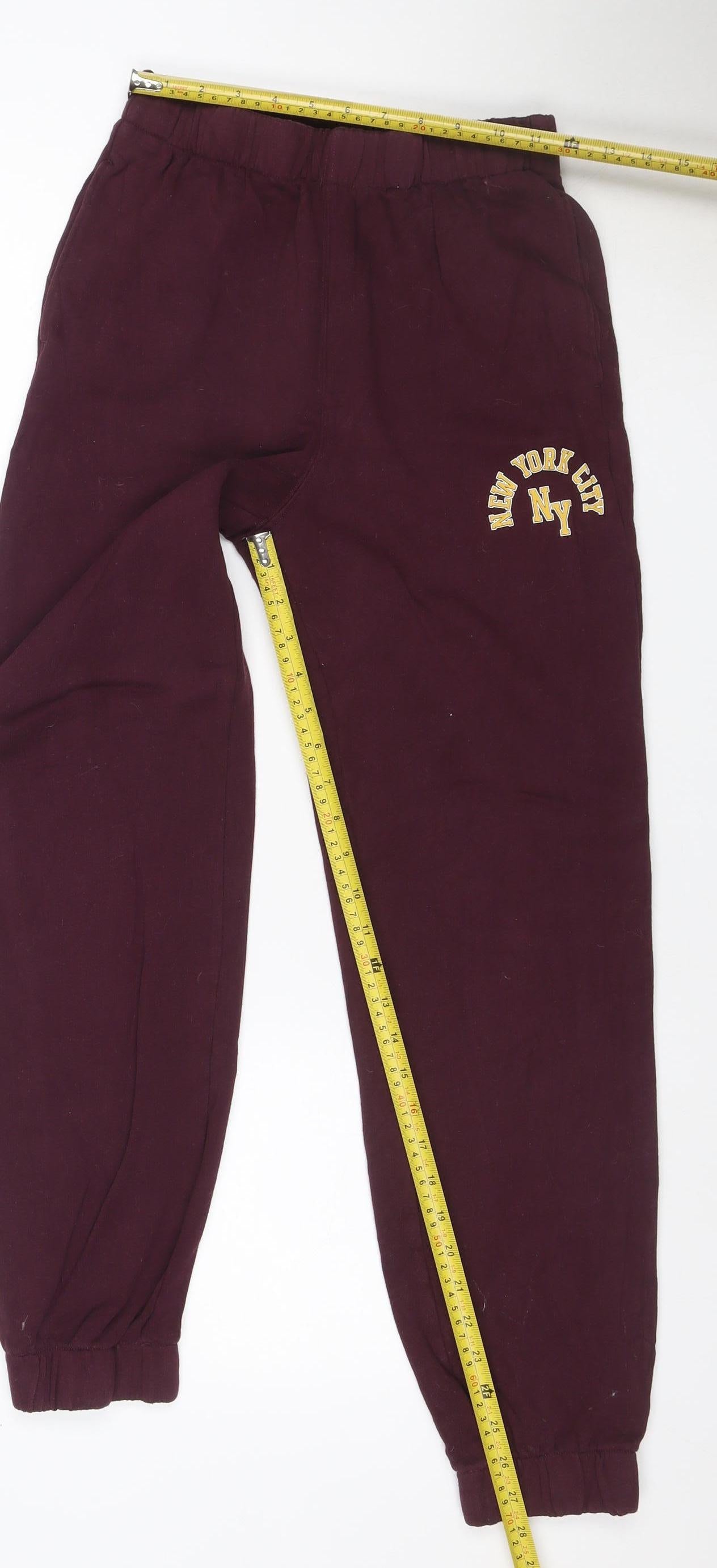 Hollister Women Purple XS Ultra High-Rise NYC Logo Jogger Sweatpants