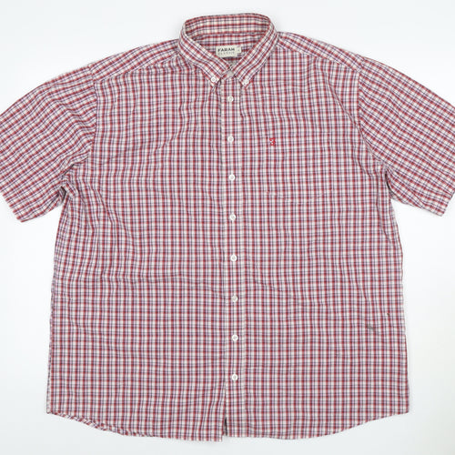 Farah Classic Men’s Multicoloured Check Short Sleeve Shirt XL