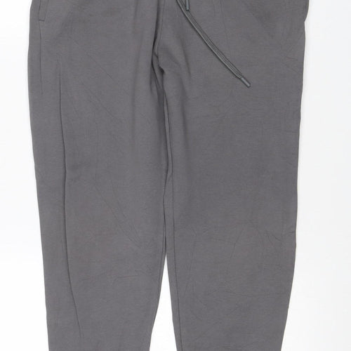 Zara Men Grey S Drawstring Tapered Jogger Activewear Trousers