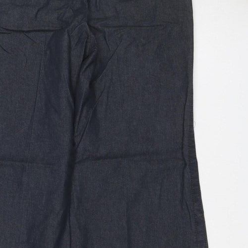 Next Women’s Black Size 18 Wide-Leg Cargo Jeans Button Fly
