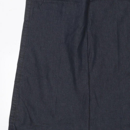 Next Women’s Black Size 18 Wide-Leg Cargo Jeans Button Fly