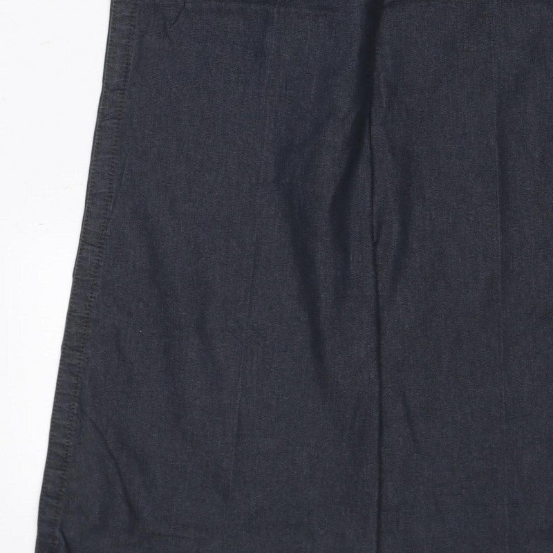 Next Women’s Black Size 18 Wide-Leg Cargo Jeans Button Fly