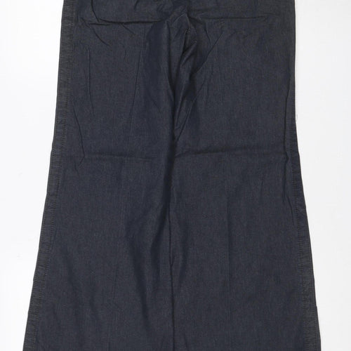 Next Women’s Black Size 18 Wide-Leg Cargo Jeans Button Fly