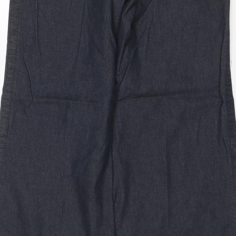 Next Women’s Black Size 18 Wide-Leg Cargo Jeans Button Fly