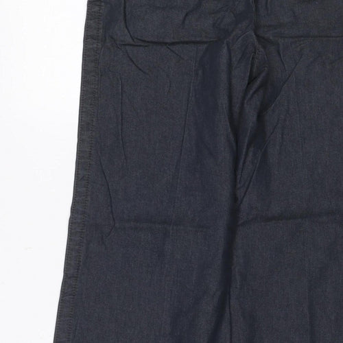 Next Women’s Black Size 18 Wide-Leg Cargo Jeans Button Fly