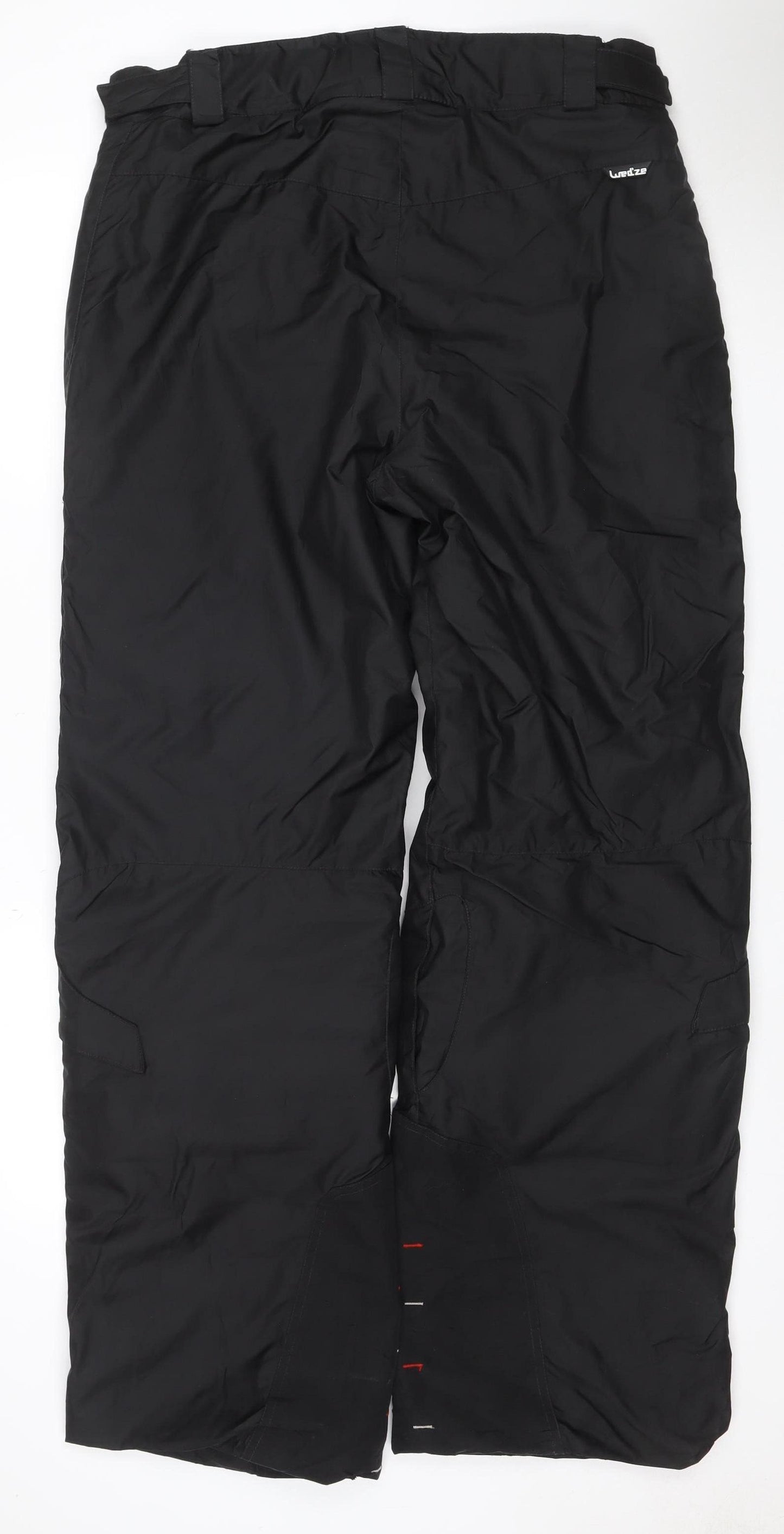 Wedze Men's Black L Ski Snow Pants 82cm Waist Insulated Waterproof