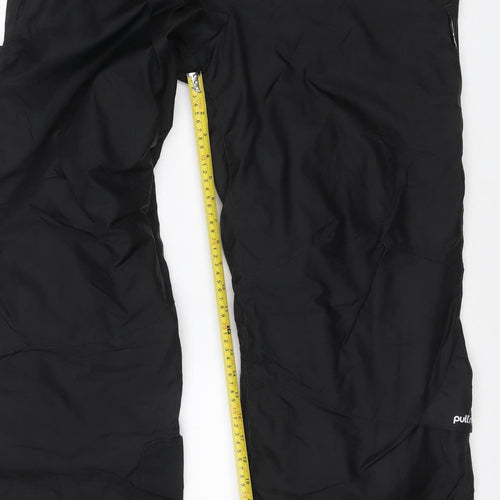 Wedze Men's Black L Ski Snow Pants 82cm Waist Insulated Waterproof