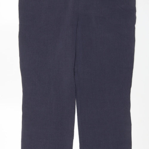 Marks & Spencer Women’s Navy UK 14 Slim Leg Stretch Trousers