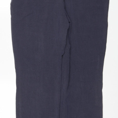 Marks & Spencer Women’s Navy UK 14 Slim Leg Stretch Trousers