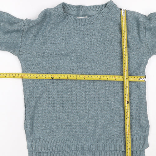 Fat Face Women’s Blue Knit Crew Neck Pullover Jumper UK 6