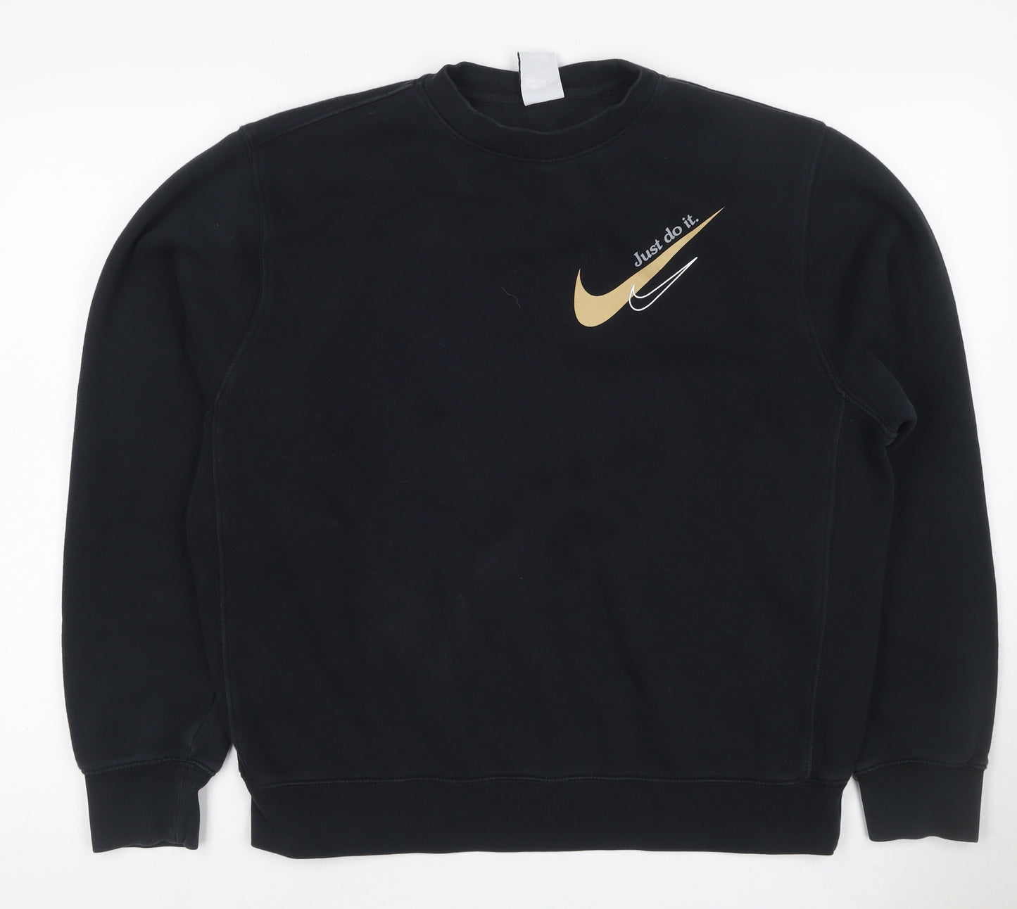 Nike Women’s Black M Pullover Crew Neck Logo Sweatshirt