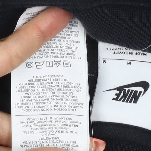 Nike Women’s Black M Pullover Crew Neck Logo Sweatshirt