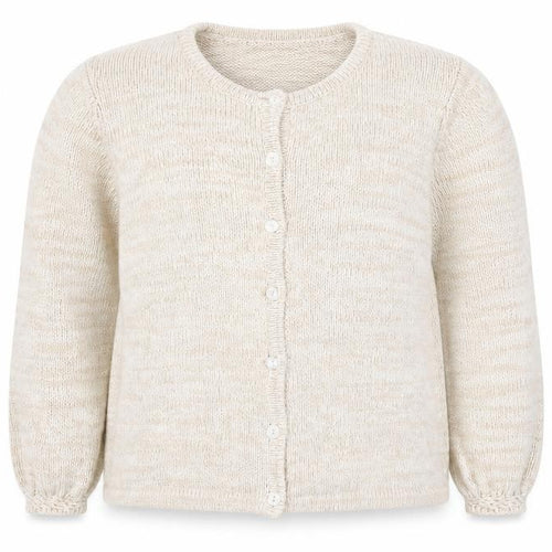 Orvis Women Ivory L Ramie Cotton Button Knit Cardigan