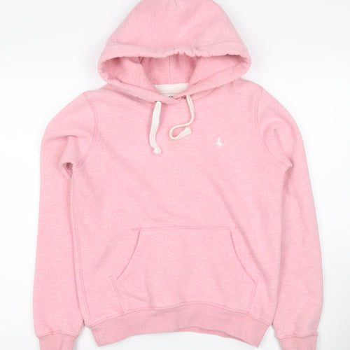Jack Wills Women’s Pink UK 6 Pullover Logo Hoodie
