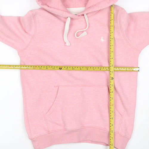 Jack Wills Women’s Pink UK 6 Pullover Logo Hoodie