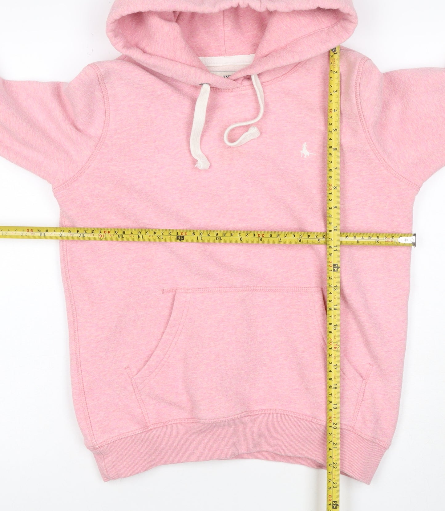 Jack Wills Women’s Pink UK 6 Pullover Logo Hoodie
