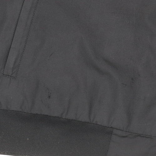 adidas Men’s Grey Black M Hooded Full Zip Windbreaker Jacket