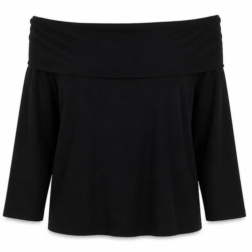 Marks and Spencer Women Black Size 22 Boat Neck Knit Jumper