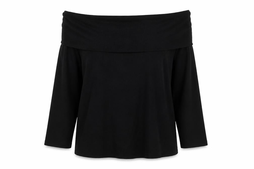 Marks and Spencer Women Black Size 22 Boat Neck Knit Jumper