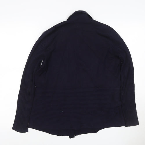 89th & Madison Women's Black S Open Ribbed Knit Cardigan Long Sleeve