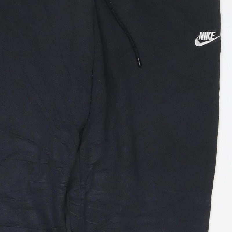Nike Men’s Black XL Fleece Joggers Drawstring Cuffed Sweatpants