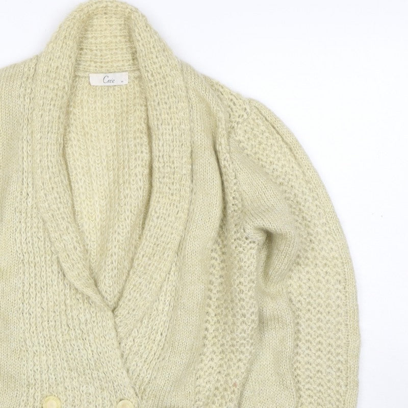 Additional view of Crée Women Ivory M Chunky Knit Button Cardigan Long Sleeve