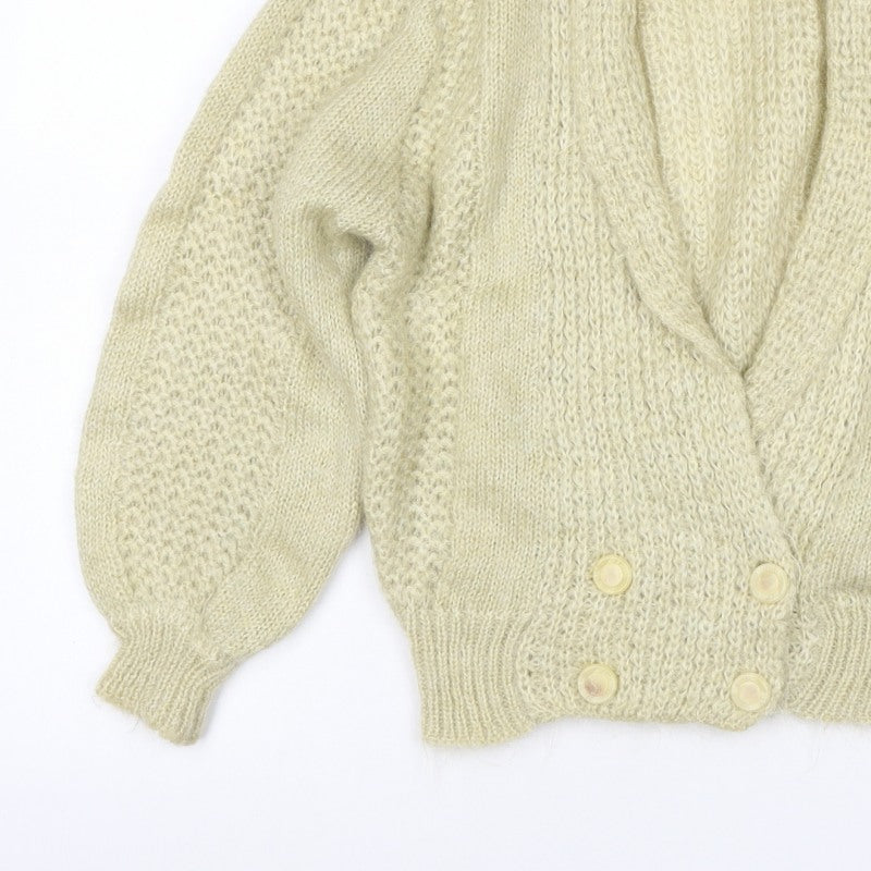 Additional view of Crée Women Ivory M Chunky Knit Button Cardigan Long Sleeve
