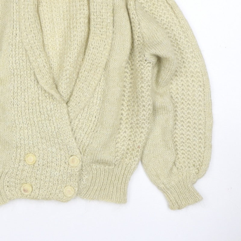 Additional view of Crée Women Ivory M Chunky Knit Button Cardigan Long Sleeve