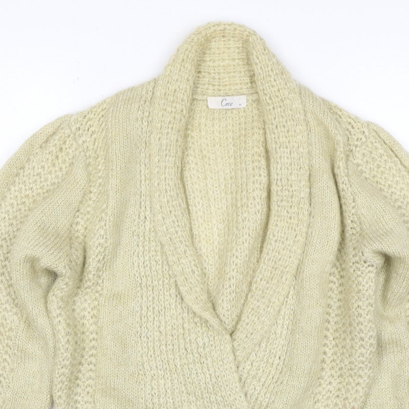 Additional view of Crée Women Ivory M Chunky Knit Button Cardigan Long Sleeve