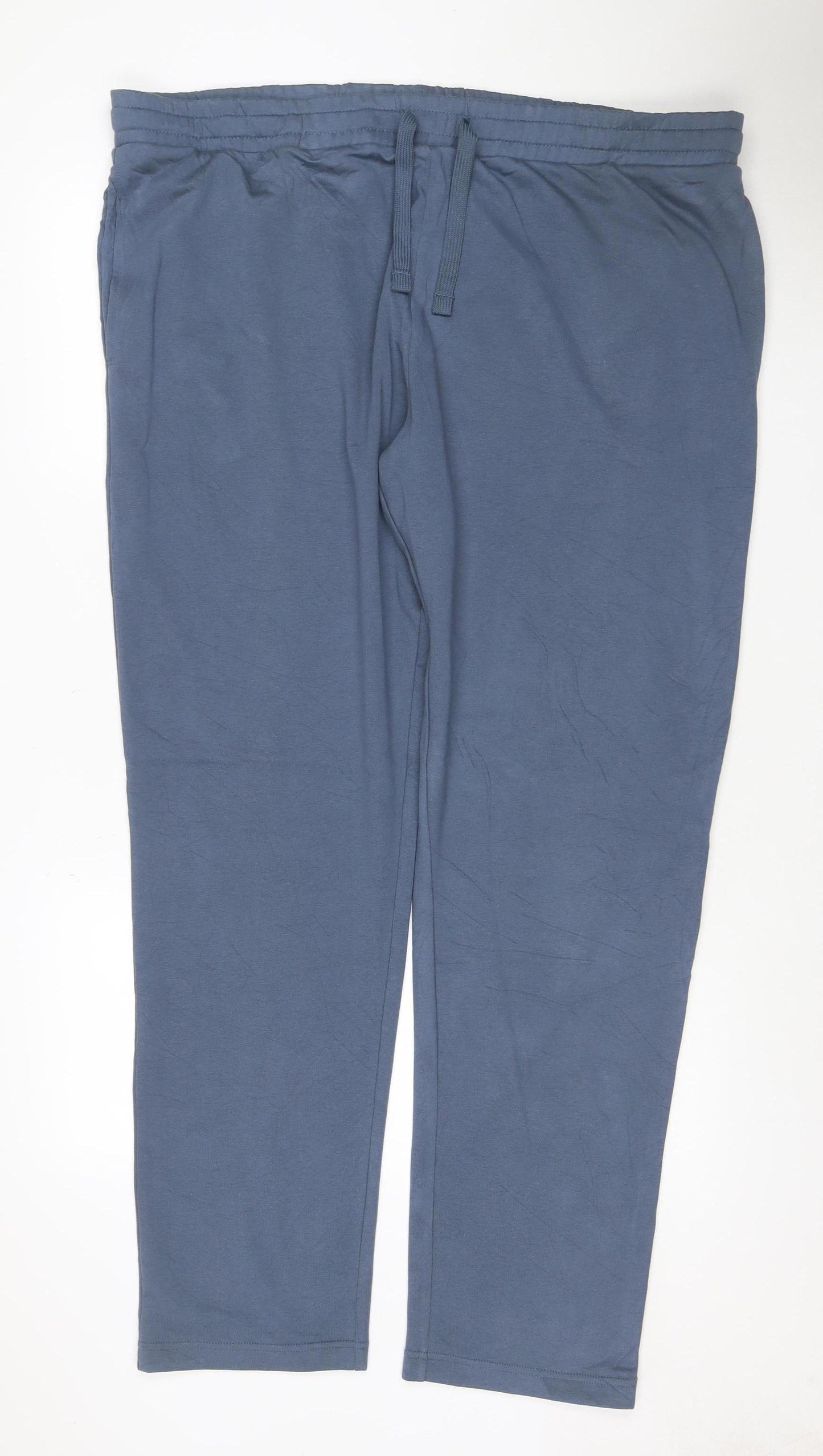 Marks and Spencer Men Blue 3XL Jogger Activewear Trousers Drawstring