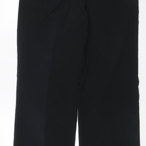 Dorothy Perkins Women Black UK 12 Wide Leg Tailored Dress Trousers