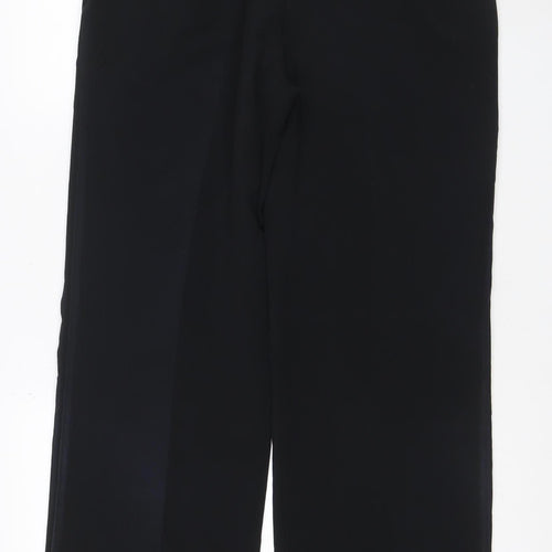 Dorothy Perkins Women Black UK 12 Wide Leg Tailored Dress Trousers