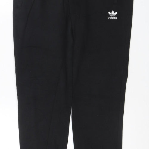 Adidas Originals Men's Black M Fleece Jogger Track Pants Zip Pockets