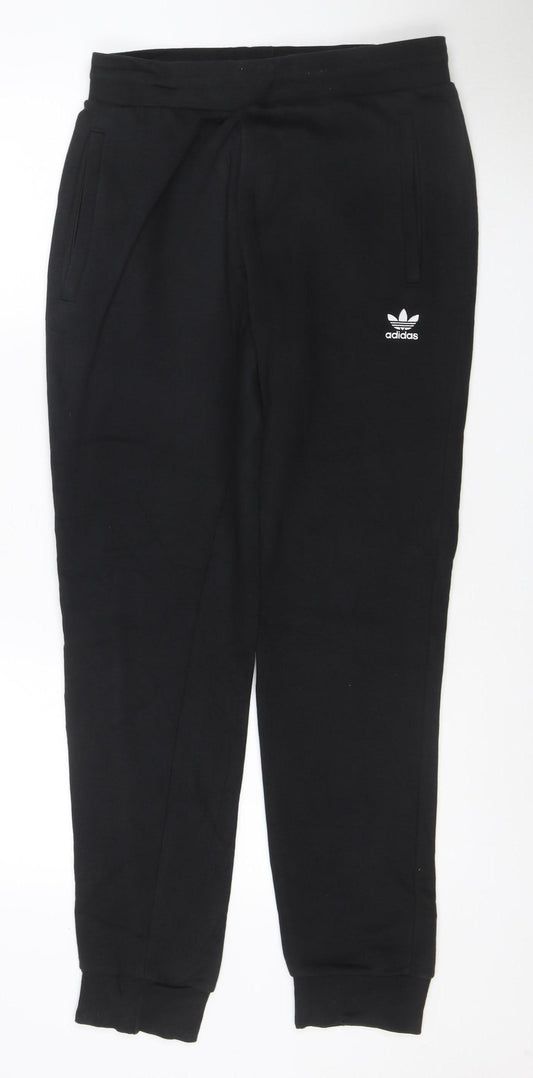Adidas Originals Men's Black M Fleece Jogger Track Pants Zip Pockets