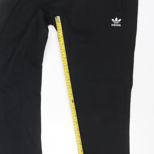 Adidas Originals Men's Black M Fleece Jogger Track Pants Zip Pockets