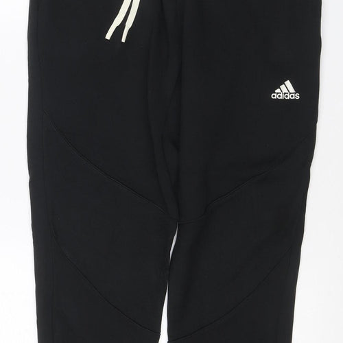 adidas Men Black M Jogger Trousers Drawstring Tapered Sports
