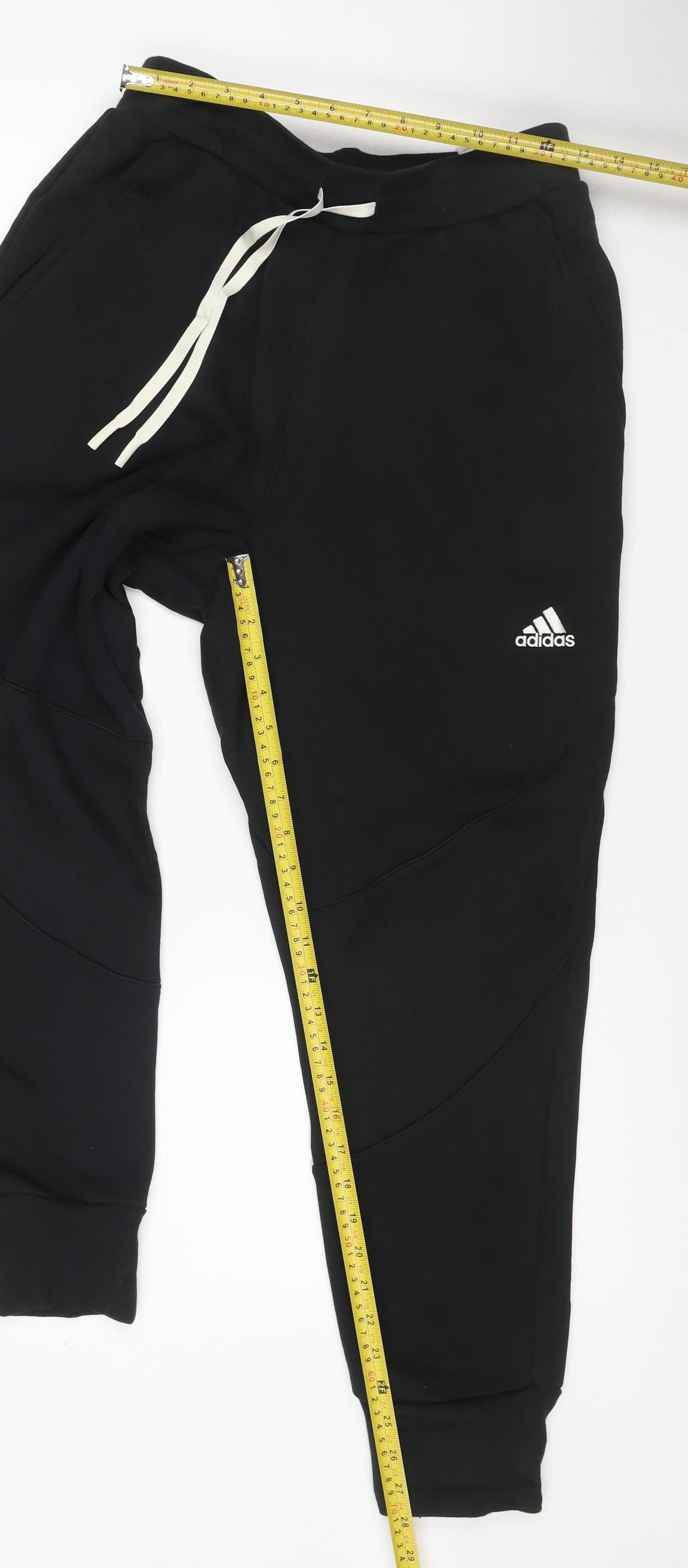 adidas Men Black M Jogger Trousers Drawstring Tapered Sports