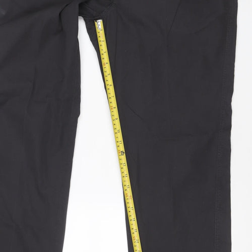 Marks and Spencer Blue Harbour Men's Black 36W 33L Chino Trousers