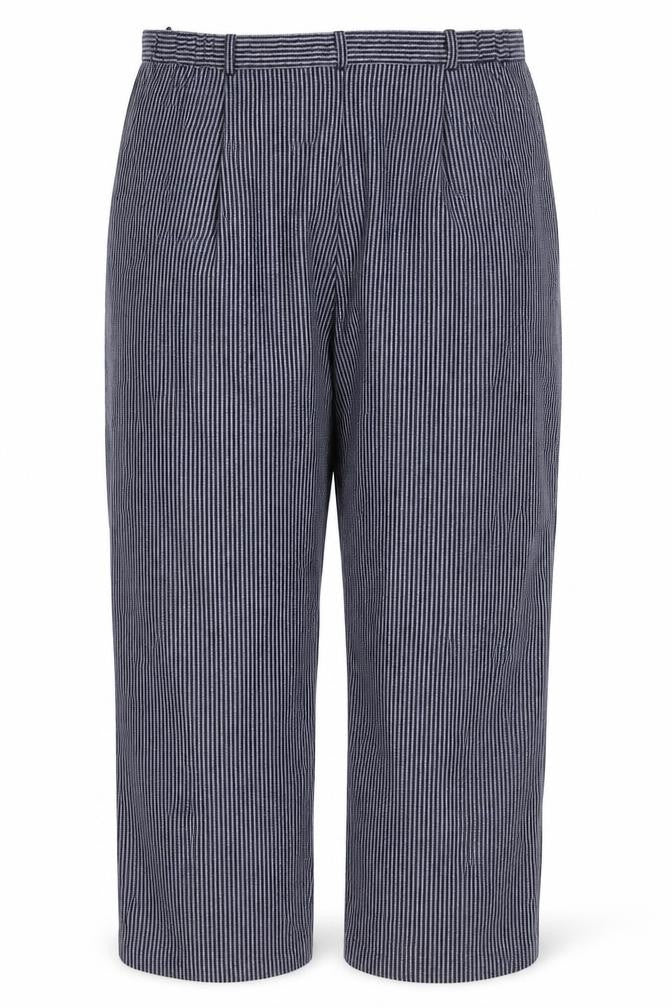 Country Collection Women’s Blue Stripe Trousers UK 16 30L Straight Leg