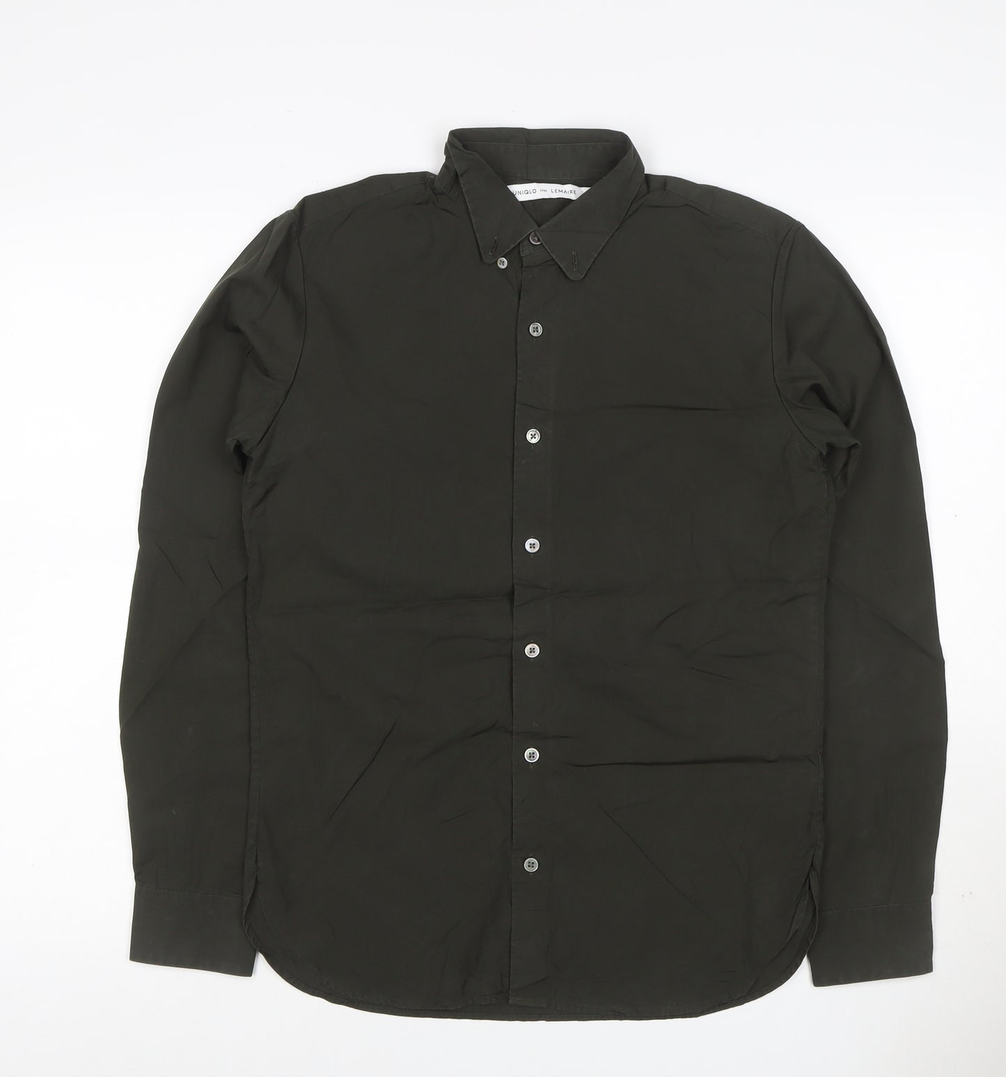 Uniqlo Lemaire Men’s Black XS Cotton Button-Down Long Sleeve Shirt