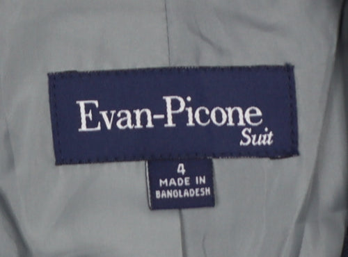 Evan-Picone Women Blue Pinstripe Blazer Size 4 Tailored Lined