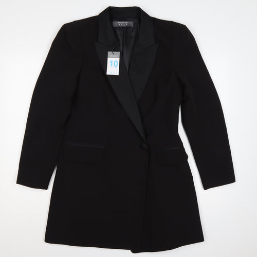 Primark Women’s Black UK 10 Tuxedo Blazer Shawl Lapel Formal Jacket