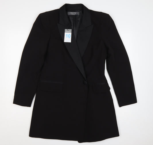 Primark Women’s Black UK 10 Tuxedo Blazer Shawl Lapel Formal Jacket