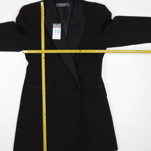 Primark Women’s Black UK 10 Tuxedo Blazer Shawl Lapel Formal Jacket