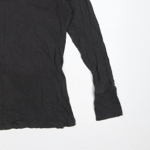 Fat Face Women’s Black Size 14 Basic Jersey Long Sleeve T-Shirt
