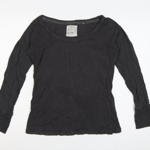Fat Face Women’s Black Size 14 Basic Jersey Long Sleeve T-Shirt