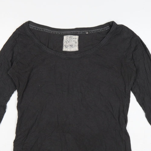 Fat Face Women’s Black Size 14 Basic Jersey Long Sleeve T-Shirt