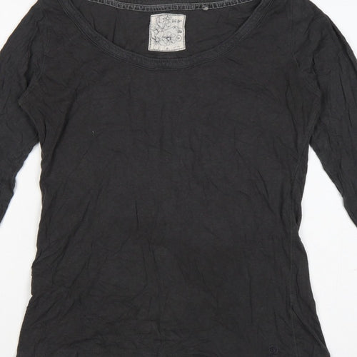 Fat Face Women’s Black Size 14 Basic Jersey Long Sleeve T-Shirt
