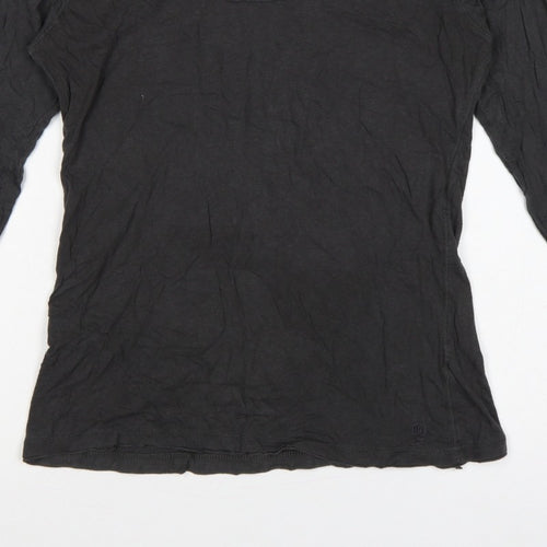 Fat Face Women’s Black Size 14 Basic Jersey Long Sleeve T-Shirt