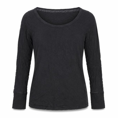 Fat Face Women’s Black Size 14 Basic Jersey Long Sleeve T-Shirt